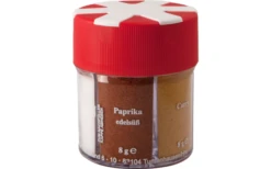 Basic Nature BasicNature Gewürzstreuer 6 In 1 Mit Salz / Pfeffer Weiß / Pfeffer Schwarz / Paprika / Curry / Knoblauch -Gemischtwarenladen Für Einrichtungsgegenstände 717878 4881134